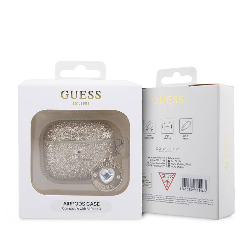 Guess Airpods 3.Nesil Orjinal Lisanslı PU Deri Mavi Beyaz Çizgili Metal Logolu Kılıf Guess Airpods 3.Nesil Orjinal Lisanslı PU Deri Mavi Beyaz Çizgili Metal Logolu Kılıf